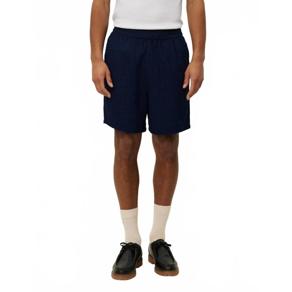 NEW LES DEUX houston stretchy drawstring shorts in blue